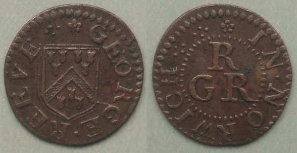 Norwich George Reeve grocer's farthing token